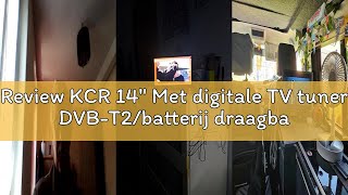 Review Kcr 14 Met Digitale Tv Tuner Dvb-T2Batterij Draagbare Tv, Usb, Hdmi In Voor Auto, Caravan,