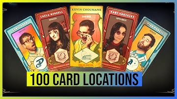 The Outer Worlds 2: 100 Card Locations (Pitch & Tossball Cards for "Whew, That’s Enough!" Trophy)