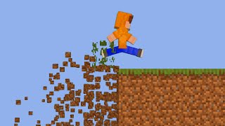 Minecraft, But Moving Destroys The World [Datapack]