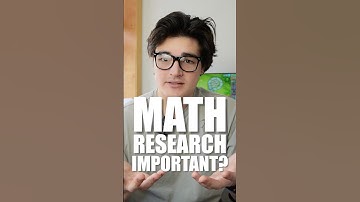 Why is Math Research Important?