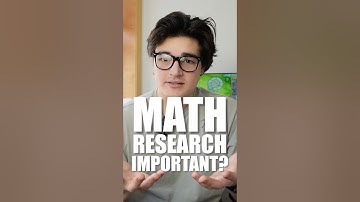 Why is Math Research Important?