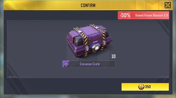 OPENING 70 CREVASSE CRATE - Ak47 Frostbrand Crate Codm