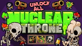 Nuclear Throne - Good Riddance, Unstoppable, Ultra Mutant - Скелет 10 уровня, Золотой Нюк