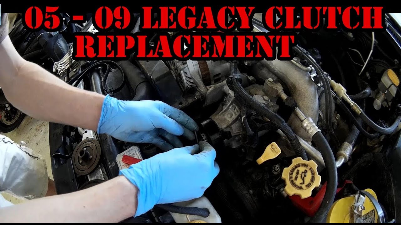 DIY: 2005 - 2009 Legacy AC Clutch Pulley Replacement - YouTube