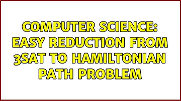 Computer Science: Easy reduction from 3SAT to Hamiltonian path problem