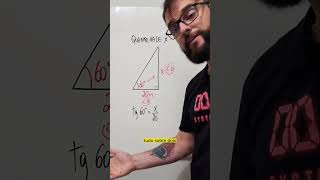 Trigonometria  no triângulo retângulo! #Matemática #enem #concursos