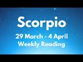 SCORPIO YOU WONDER WHY THEY DID THIS? March 29 - 4 April