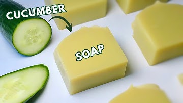 🥒 Cucumber Soap Making (Christmas Vibes) | Refreshing Cold Process Soap Recipe