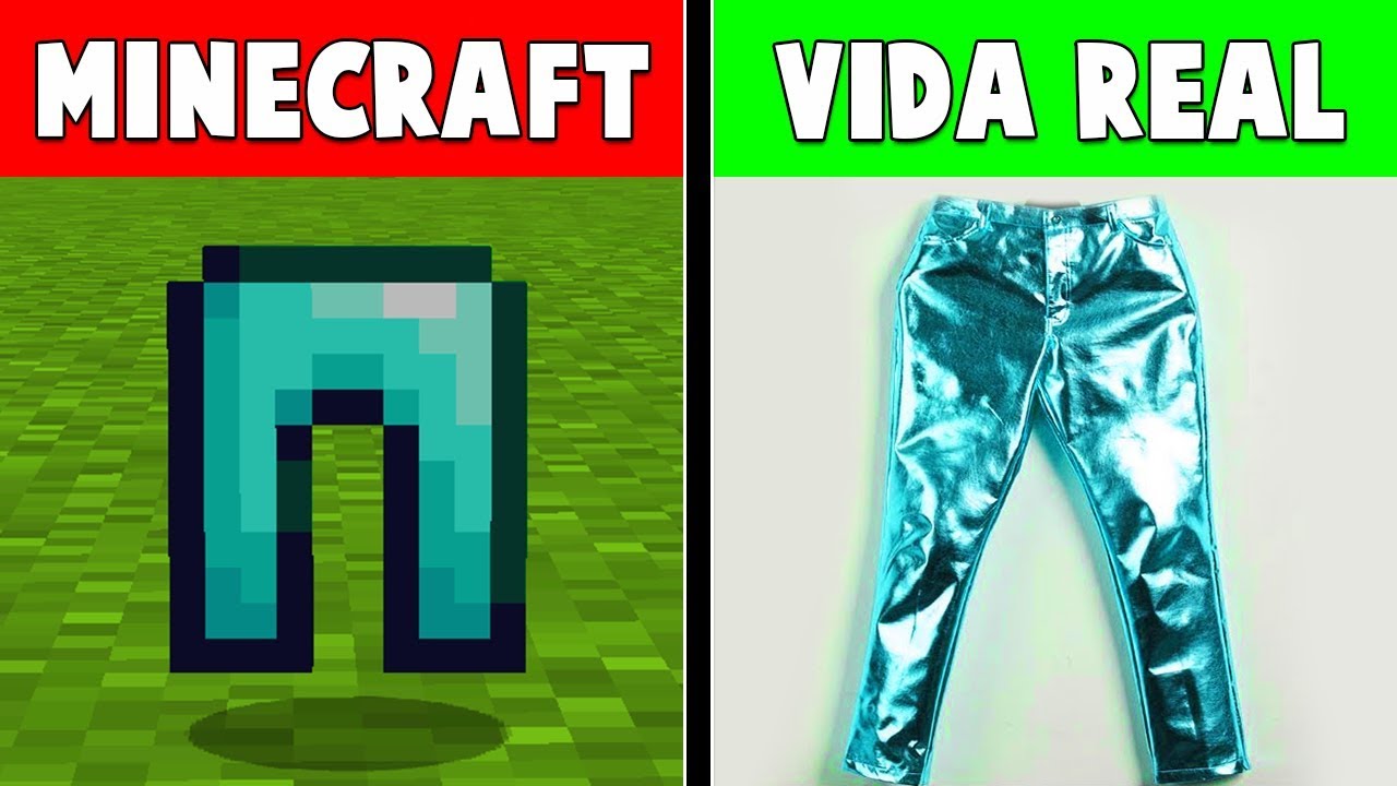 DIAMONDS PANTS !! - MINECRAFT vs REAL LIFE 