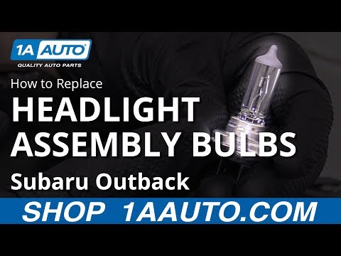 How to Replace Headlight Bulbs 10-14 Subaru Outback