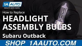 How to Replace Headlight Bulbs 10-14 Subaru Outback