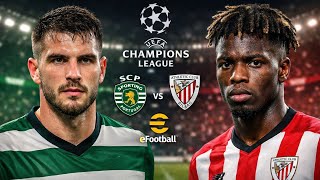 Athletic Club vs Sporting CP UEFA Champions League eFootball Match| Intense Goals &amp; Epic Gameplay 🎮⚽