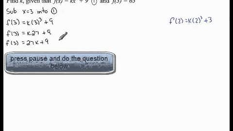 Evaluating Functions - Example 1