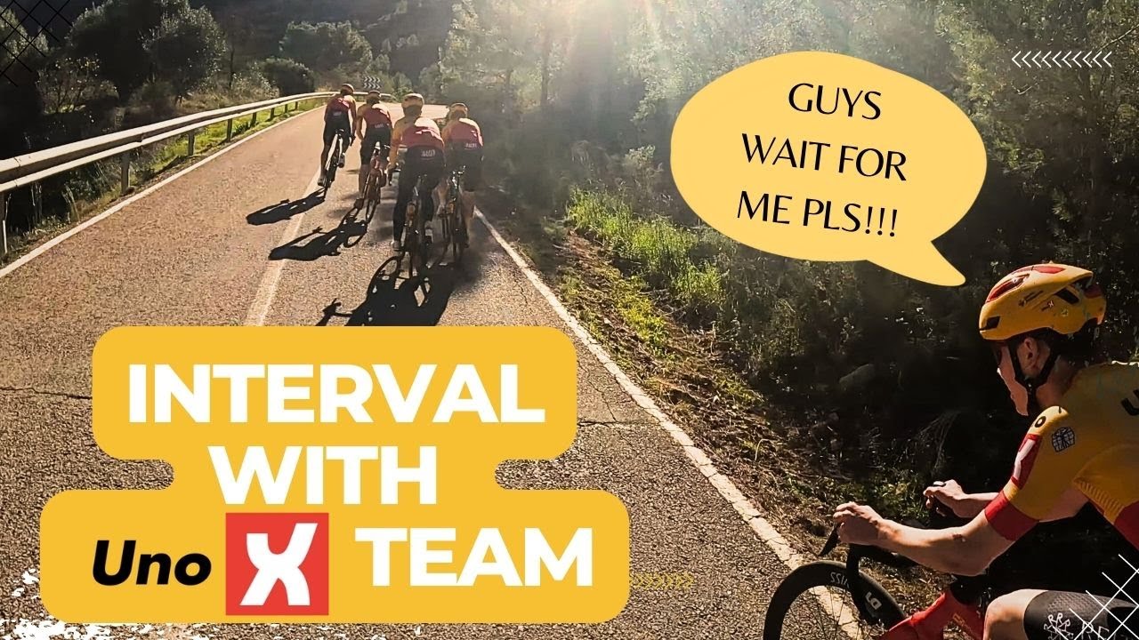 Amateur Cyclist caught up with UNO-X TEAM during HARD interval ⚡