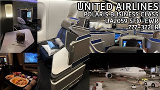 United Airlines Polaris Business Class 777-300ER Business Class Review San Francisco-Newark