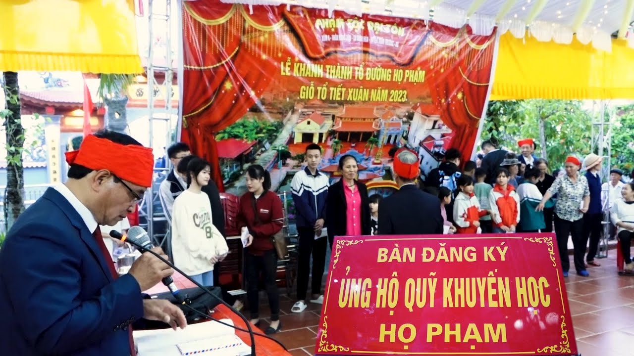 Ông Phạm Quốc Hiệu Phát Động Quỹ khuyến Học Dòng Họ Phạm Tộc Đại Tôn - Xóm 8 Xuân Hòa Xuân Trường NĐ - youtube