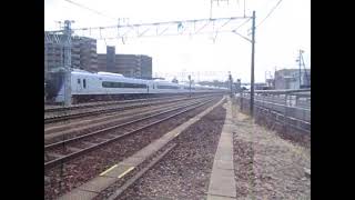 E353系特急あずさ16号新宿行南松本駅通過