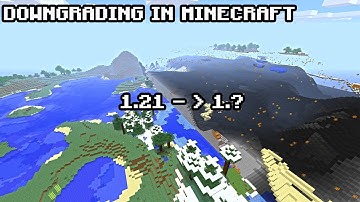 Downgrading a Minecraft World