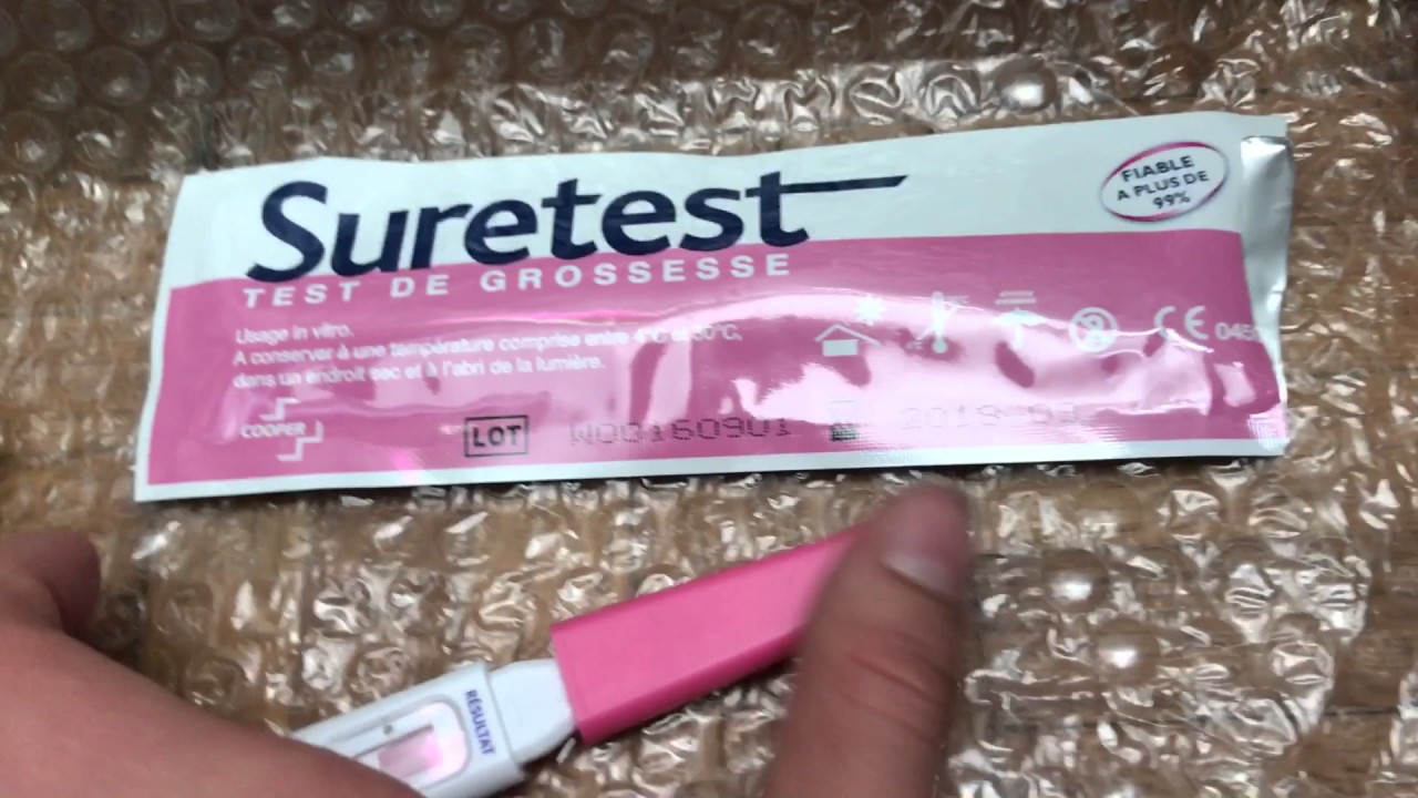 Test de grossesse SURETEST en direct. 😊 - YouTube