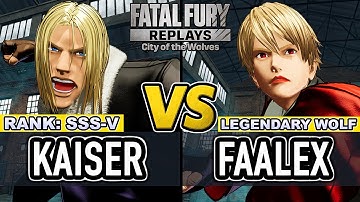 FF COTW ▰ KAISER (Terry) vs FAALEX (Rock) ▰ Fatal Fury CotW High Level Gameplay