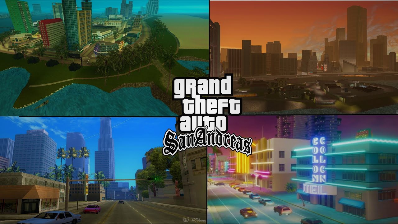 GAMINGbible - All of the GTA maps stitched together 😱