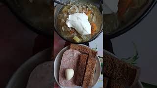 ВКУСНЫЙ ПП ОБЕД || ПОСТНЫЕ ЩИ ИЗ КВАШЕНОЙ КАПУСТЫ СО СМЕТАНОЙ,ЗЕЛЬЦ ВОЛОГОДСКИЙ,СУХАРИКИ И ЧЕСНОК