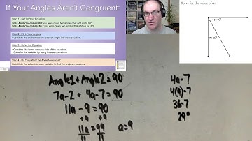 Solving Equations with Complementary and Supplementary Angles