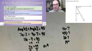 Solving Equations with Complementary and Supplementary Angles