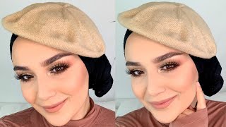 Easy Turban Hijab Style For Winter With Hat Cap I Kolay Sal Bag Lama Modeli Sapkali
