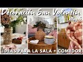 🎀Mi decoración de San Valentín 2026 ✨Ideas bonitas y económicas para la sala &amp; Comedor 🐇
