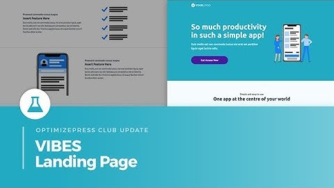 OptimizePress Club: Vibes Landing Page
