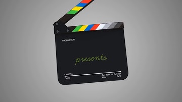 Clapper board Intro Black Green Srceen
