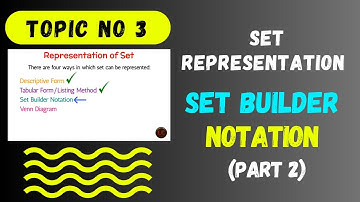 How to represent a set in set builder form | Set builder form class 7 | learning core