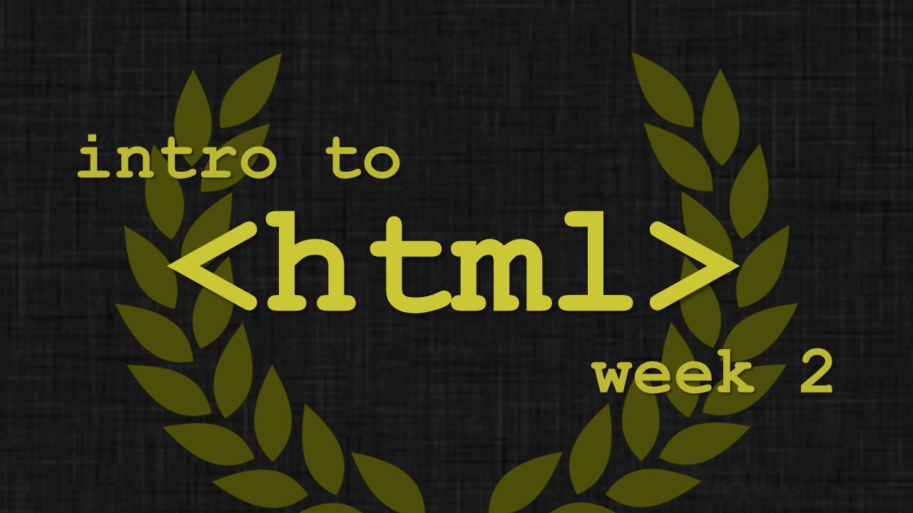 Intro to Web Development | Week 2 - CSS I - YouTube