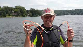 Hyperlite Wakeboard Rope Review. Wakeboarding rope snaps and camerawoman gets sick. Viewer Advisory.
