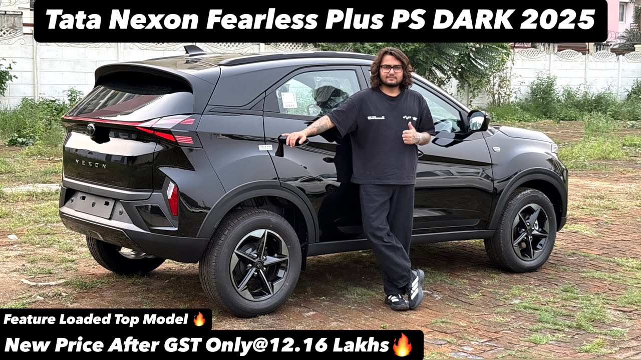 Tata Nexon Fearless Plus PS DARK 2025 | FEATURE LOADED TOP MODEL ONLY@12.16 LAKHS | Full review 😍🔥