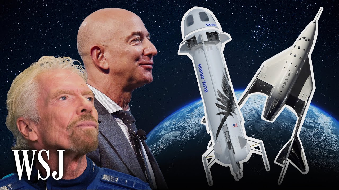 How Jeff Bezos And Richard Branson S Space Flights Will Differ Wsj Youtube