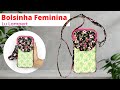 OLHA QUE ÓTIMA IDEIA PARA FAZER COM RETALHOS - BOLSINHA FEMININA - Lu Lampert