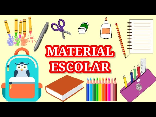 Conheça o nome dos materiais escolares em inglês