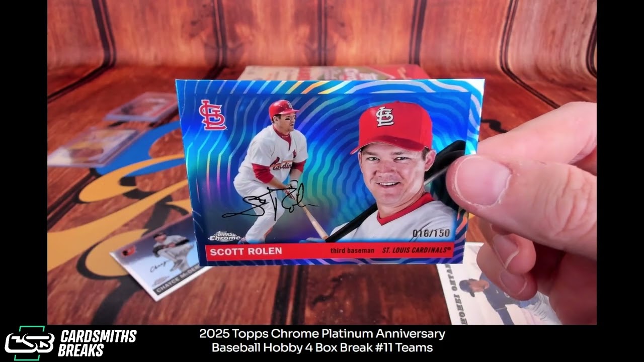 2025 Topps Chrome Platinum Anniversary Baseball Hobby 4 Box Break