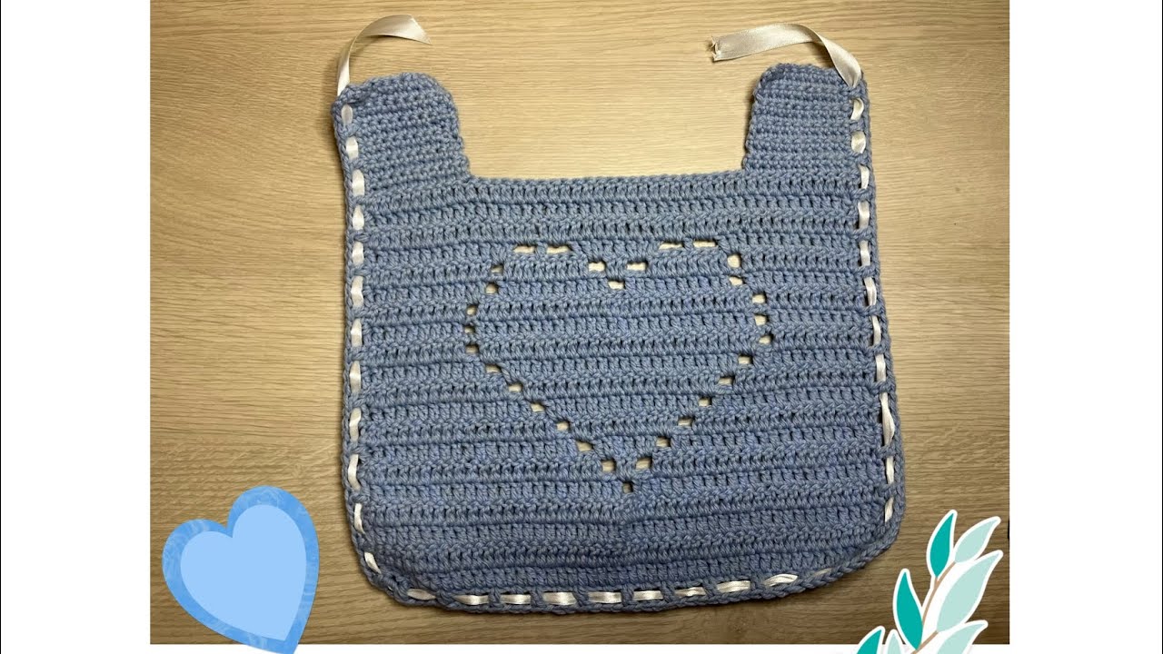 Tutorial: Bavaglino all’uncinetto / Crochet baby