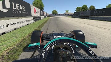 IRacing Mercedes W-12 Realistic F1 Realistic Low Speed Crash After Missing Brake Marker