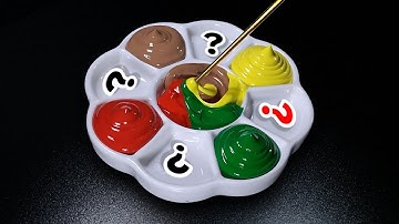 How To Making 9 New Colors from 4 Primary Colors | Color Mixing Video