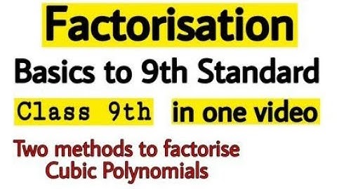 :FACTORISATION: Chapter- 4 *Exercise 4.5 * #Mathematics (ICSE Class 9) ((#PART 2))