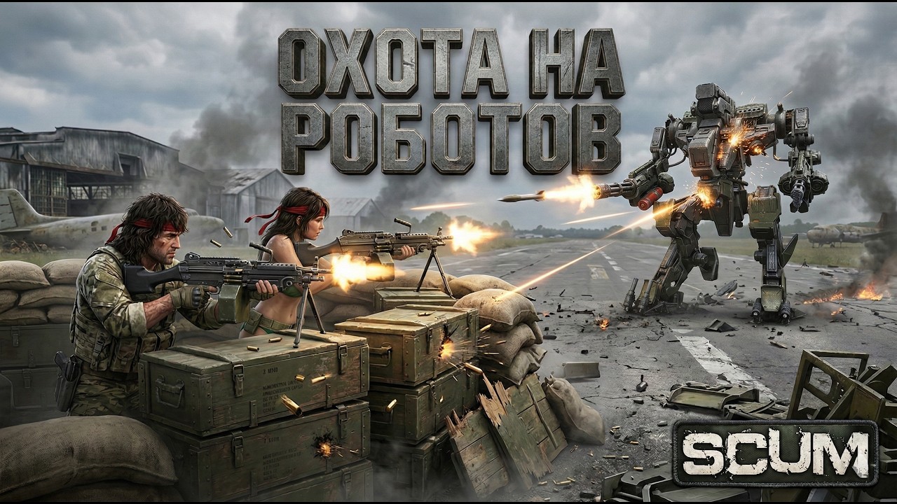 ОХОТА НА РОБОТОВ В SCUM! СТРИМ! ДУО-ВЫЖИВАНИЕ В SCUM! #scum #выживание #stream #стрим