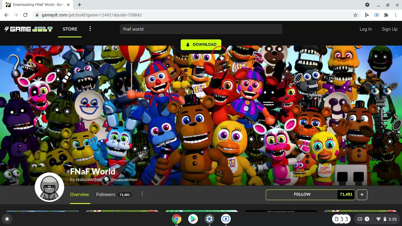 FNAF World on X: FNAF World: Free download the game    / X