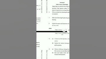 2016 Question paper (PYQs).. business communication (BC)..❤️...#viralshort