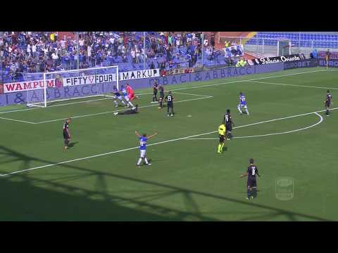 Il gol di Zapata - Sampdoria - Milan - 2-0 - Giornata 6 - Serie A TIM 2017/18