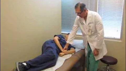 Shoulder Rehabilitation Exercise - Sleeper Stretch Demonstration