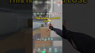 2v5 Retake with PERFECT Combo… They Lost giving Ace💀 #valorant